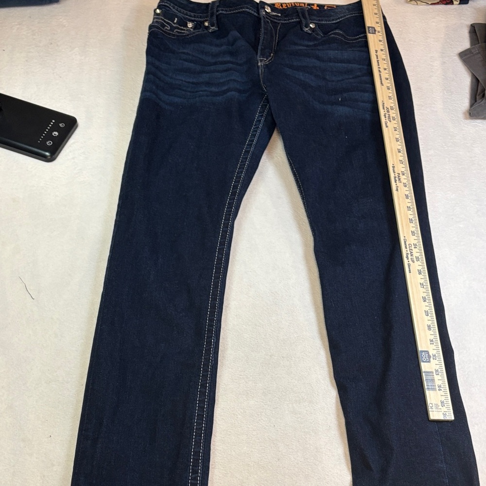 Rock Revival Women's Straight Leg Dark Indigo Jeans